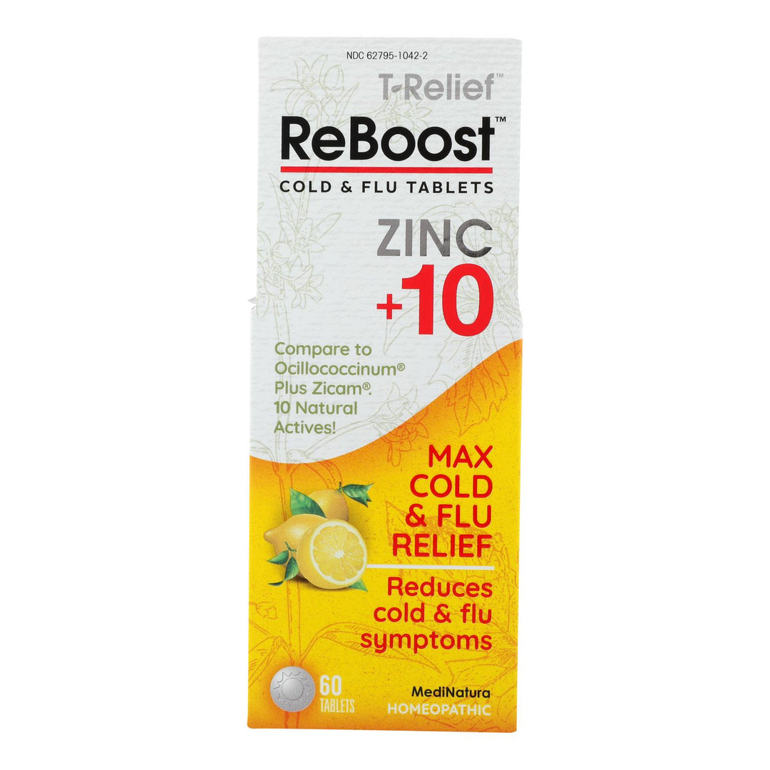 Reboost-medinatura - Tabs Cld/flu Zinc+10 Lemon - 1 Each-60 Tab - Maras Green